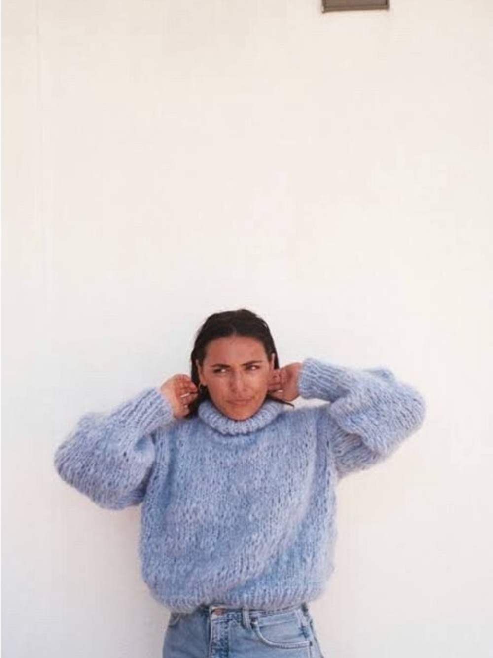 Frisson Knits Isabella Sweater – Sky Blue